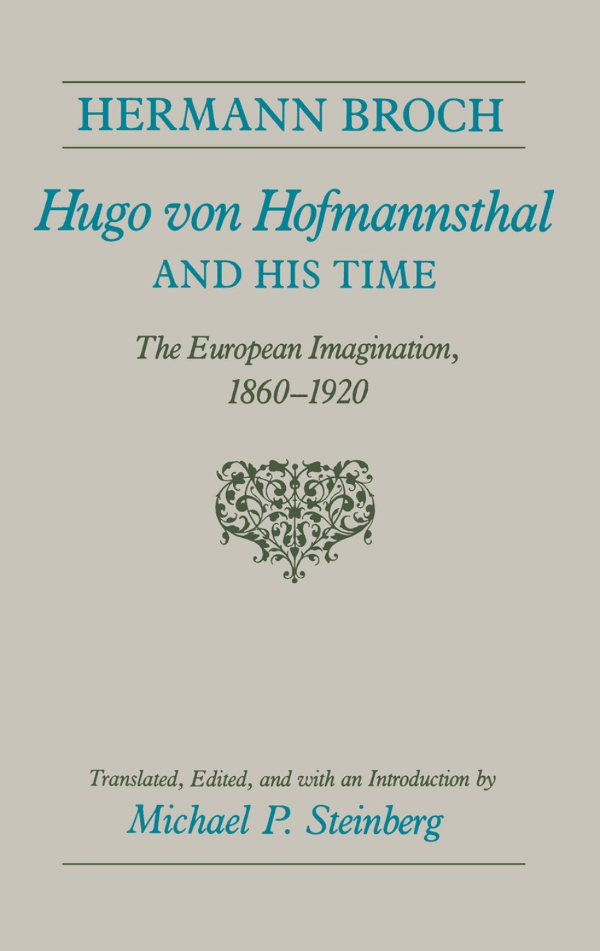 Hugo von Hofmannsthal and His Time