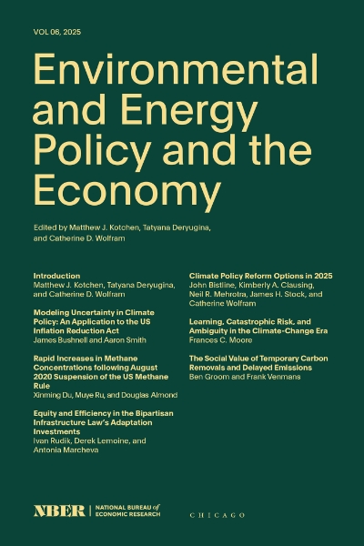 Environmental and Energy Policy and the Economy: Volume 6